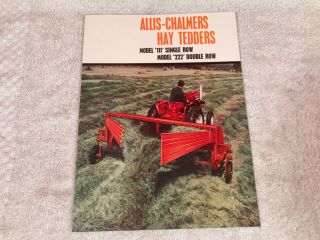 Rare 1966 Allis Chalmers Tractor Hay Tenders Dealer Sales Brochure