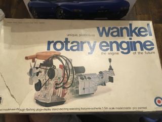 Vtg ENTEX Mazda Wankel Rotary Engine Model Kit 1/5th Scale Batteries Required 3