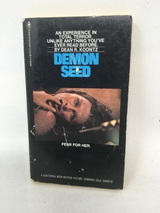 Demon Seed By Dean Koontz Rare 1973 Version (bantam 1977 2nd Printing Paperback)