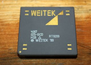 Rare Vintage Weitek 4167 - 025 - Gcd Fpu Co - Processor