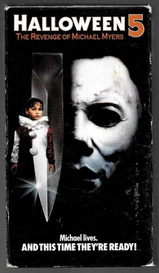 Halloween 5: The Revenge Of Michael Myers (vhs) Very Rare&htf Vhs Goodcondition