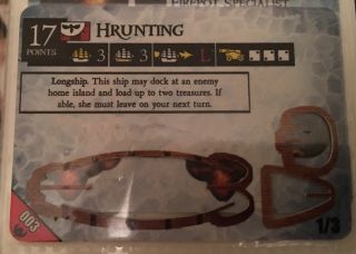 Wizkids Pirates Of The Frozen North Hrunting 003 Rare Viking Ship