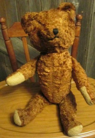 Antique Steiff? 18 " Fully Jointed Mohair Teddy Bear Squeaks