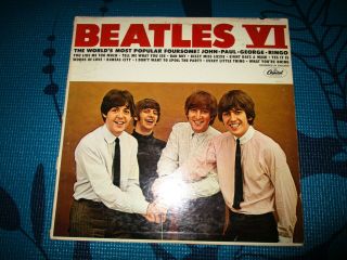 The Beatles Vi 1965 Usa Mono 1st Press T 2358 Capitol Vinyl Lp Album Riaa 6 Rare
