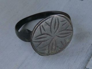 Ancient Roman Bronze Intaglio Ring