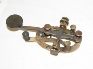 Vintage Antique Manhattan Electric Supply Co Telegraph Morse Key