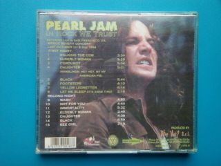 Pearl Jam CD In Rock We Trust RARE Eagle IMPORT Germany Bridge School live 1994 2