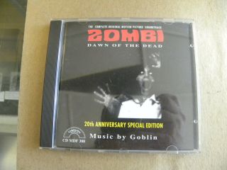 Rare Import Goblin Zombi Dawn Of The Dead 20th Anniversary Special Edition Cd