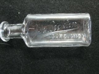 Antique Apothecary Bottle J.  H.  Beckton,  Caro,  Michigan 2