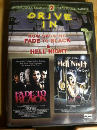 Fade To Black & Hell Night - Anchor Bay (dvd,  2003) - Oop/rare - W/insert - Region 1