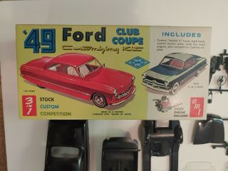 Amt 49 Ford Coupe 3 In 1 Kit Over 50 Years Old With $1.  57 Price Sticker