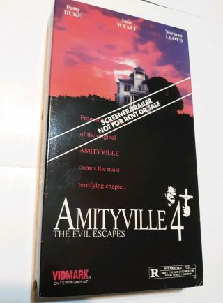 Amityville 4 The Evil Escapes Rare Demo Tape