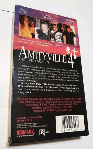 Amityville 4 The Evil Escapes Rare Demo Tape 2