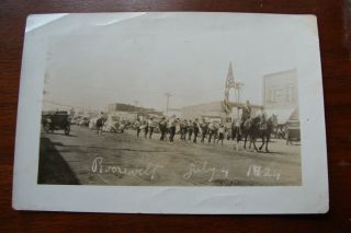 Antique Snapshot Of Teddy Roosevelt 4th Of July 1924 Parade 4 X 6 Photo