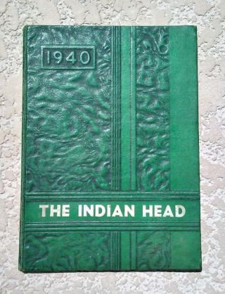 1940 Rare Vintage Alachua High School Florida Yearbook Annual Indianhead Vol.  I