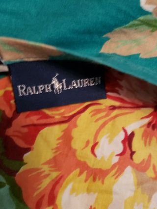 Ralph Lauren Melissa Teal Green Set of 2 Standard Shams India Street RARE 3