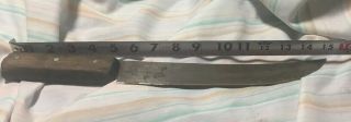 Antique F.  Dick Germany Carbon Steel Chefs Butchers Knife 15” Overall Length
