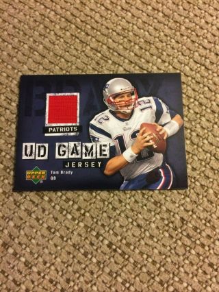 2006 Upper Deck Tom Brady Game Jersey Card Gb - Br Rare