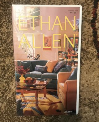 Ethan Allen Creating Dynamic Designs With Accessories Volume 1 Vhs 1993 Rare