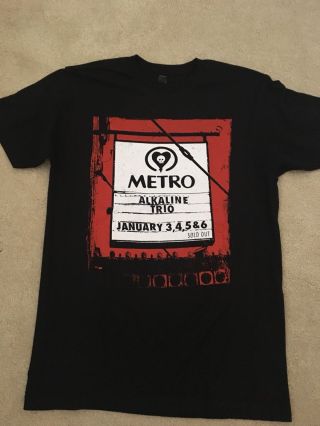 Alkaline Trio Tour Metro 2019 Concert Shirt T - Shirt Medium M - Rare Matt Skiba