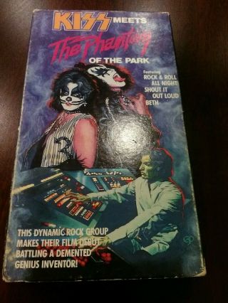 Kiss Meets The Phantom Of The Park Movie Classic Film Vhs Rare Htf Oop 1978