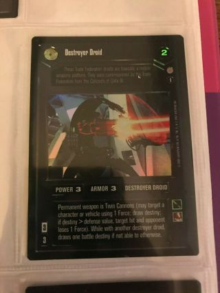 Destroyer Droid Episode 1 Rare Reflections Iii 3 Foil Star Wars Ccg