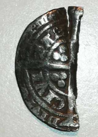 Rare 1327 - 77 Britain Edward Iii Silver Hammered Groat Fragment - London - Nr