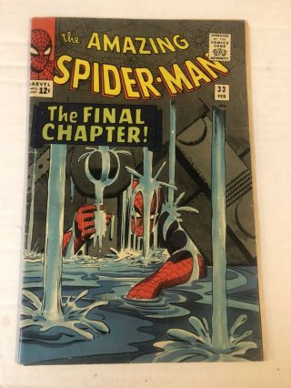 The Spider - Man Marvel Comics 33 February 1966 The Final Chapter Rare
