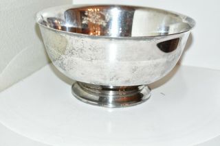 Vintage Webster Wilcox International Silver Footed Serving Fruit Bowl