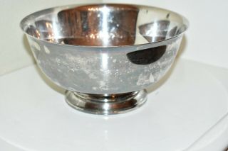 Vintage Webster Wilcox International Silver Footed Serving Fruit Bowl 3
