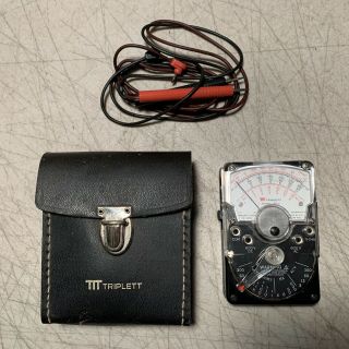 Vintage Triplett (model 310 - C) Multimeter With Case/leads