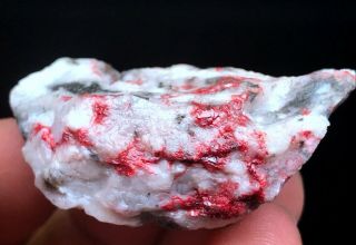 17g Rare Natural Gem Red Cinnabar Crystal Minerals Specimens Guizhou China