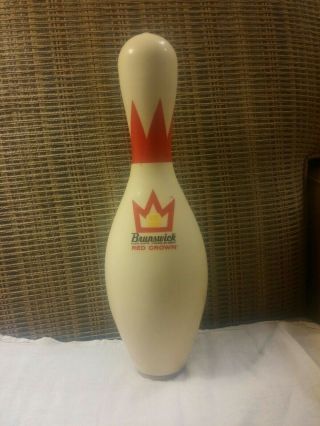 Vintage Brunswick Red Crown Abc Bowling Pin Trophy