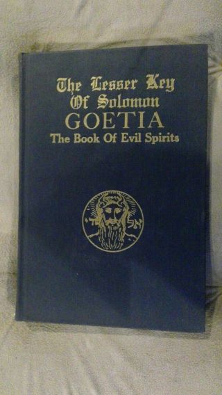 Lesser Key Of Solomon Goetia Book Evil Spirits Occult Magic Wicca Rare