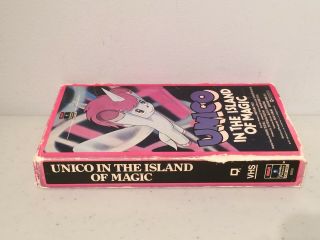 UNICO in the Island of Magic RARE VHS Movie Unicorn My Little Pony Manga Anime 3
