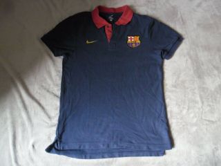 Barcelona F.  C.  Nike Polo Shirt Size Small Mens Very Rare Must L@@k