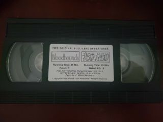 Dead Ahead VHS Rare Action Paramount Screener with Bloodhounds 3