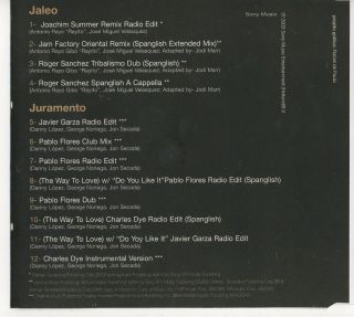 RICKY MARTIN - Jaleo / Juramento REMIXES : BRAZIL Promo CD Single Mega Rare 2