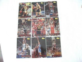 1994 - 95 Classic Basketball Bonus Cards Set Of 25 - Bc1 - Bc25 Rare