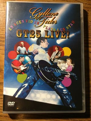 Gyllene Tider Gt 25 Live Per Gessle Roxette Swedish Import Dvd Gt25 Concert Rare