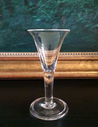 Colonial Williamsburg Glass Teardrop Wine Goblet Stem •royal Leerdam •2 Left