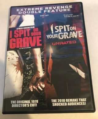 I Spit On Your Grave 1978 / 2010 - Double Feature (dvd) Rare Oop Horror Region 1