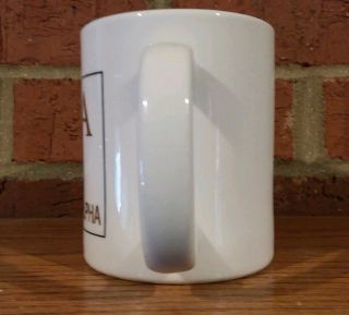 Vtg Ceramic ALPHA PHI ALPHA White w/gold Lettering Coffee Mug Cup RARE Unique 2
