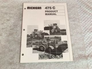 Rare Clark Michigan 475c Wheel Loader Tractor Dealer Brochure