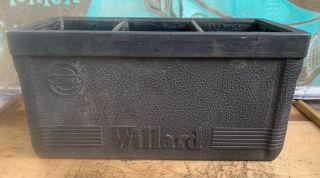 Vtg 40s Willard Diesel & Heavy Duty Battery Box Gas & Oil Advertising Sign Rare