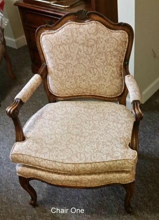 Locally.  French Provincial Chairs (set Of 3 Matching,  1 Complimentary).