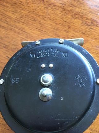 Martin Model 65 Single Action Fly Fishing Reel Loaded with Line 2