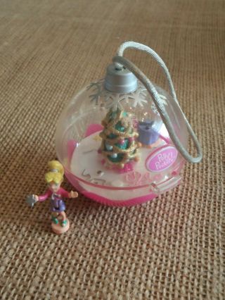 Vintage Polly Pocket Mattel 2002 Twinkle Tree Christmas Ornament Set - Complete