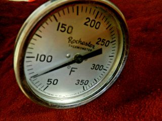 Antique hit and miss engine thermometer. 2