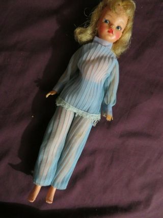 Rare 1960s Ideal Vintage Tammy Ideal Doll Platinum Blonde Hair Nr Barbie Tressy